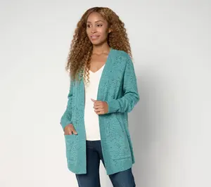 Belle by Kim Gravel Confetti Open Front Cardigan
