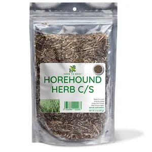 Herb To Body Horehound Herb – Cut & Sifted Dried Aerial Parts for Herbal Tea – 4 oz (113 g)