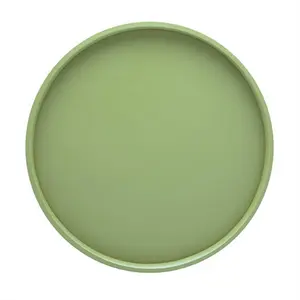 212 MAIN Kraftware B.C. Mist Green 14-Inch Round Serving Tray - Bartender’s Choice, Fun Colors, Indoor/Outdoor Kitchen Accessory for Camping & Hiking, Camping Gear