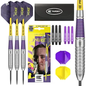 Target Darts Luke Littler Range – Choose from Steel Tip Dart Set, 100 Piece Dart Bundle with Storage Box, or 85 Pcs Accessories Kit with Flights, Shafts, Point Sharpener & Multi Tool | Gift Options