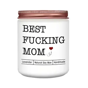 Gifts for Mom, Mother's Day Birthday Present (from Daughter Son Child), Fun Lavender Natural Soy Wax Scented Aromatic Candle Decor Gift, Unique Mom Gifts