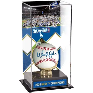 Walker Buehler Los Angeles Dodgers Autographed Baseball and 2020 National League Champions Sublimated Display Case Baseball - Fanatics Authentic Certified