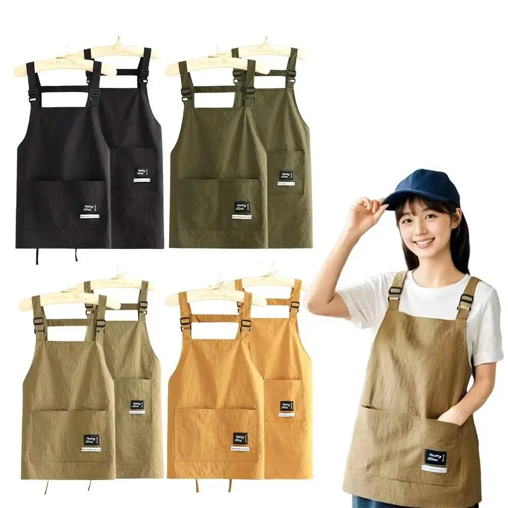 Professional Barber Work Apron - Breathable, Waterproof, Adjustable, 2 Sizes, Large Pocket Black Pocketed Apron for Home Supplies Hairdressing Use, Black Apron With Pockets
