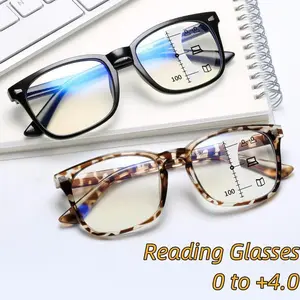 Progressive Multifocal Anti Blue Reading Glasses Intelligent Zoom Far and Near Dual Light Presbyopic Glasses Optical Eyeglass