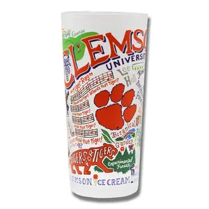 Clemson University Collegiate Drinking Glass