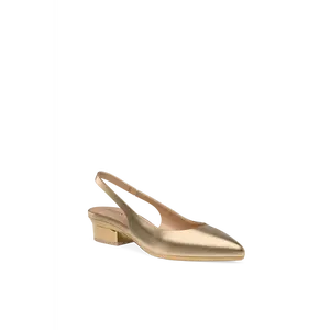 The Slingback - Matte Gold Flat