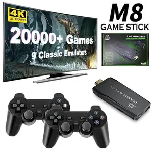 Retro TV Game Stick Console – M8 Plug & Play with 20,000 Classic Games + 2 Wireless Controllers for Family Game Night 🇺🇸 Fast Ship