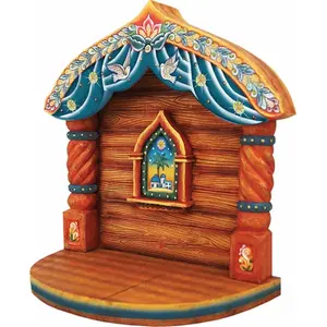 212 MAIN Original G. Debrekht Art Freehand-Paint Religious Nativity Manger Statue, 9.5 in. Home Decor Ornament for Nativity Scene Displays
