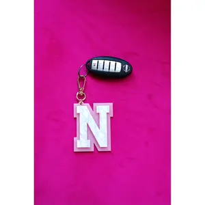 Acrylic Keychain - Pink/Pearl