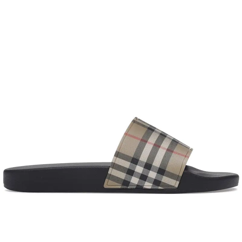 Burberry Men's Vintage Check Slides Archive Beige, from StockX