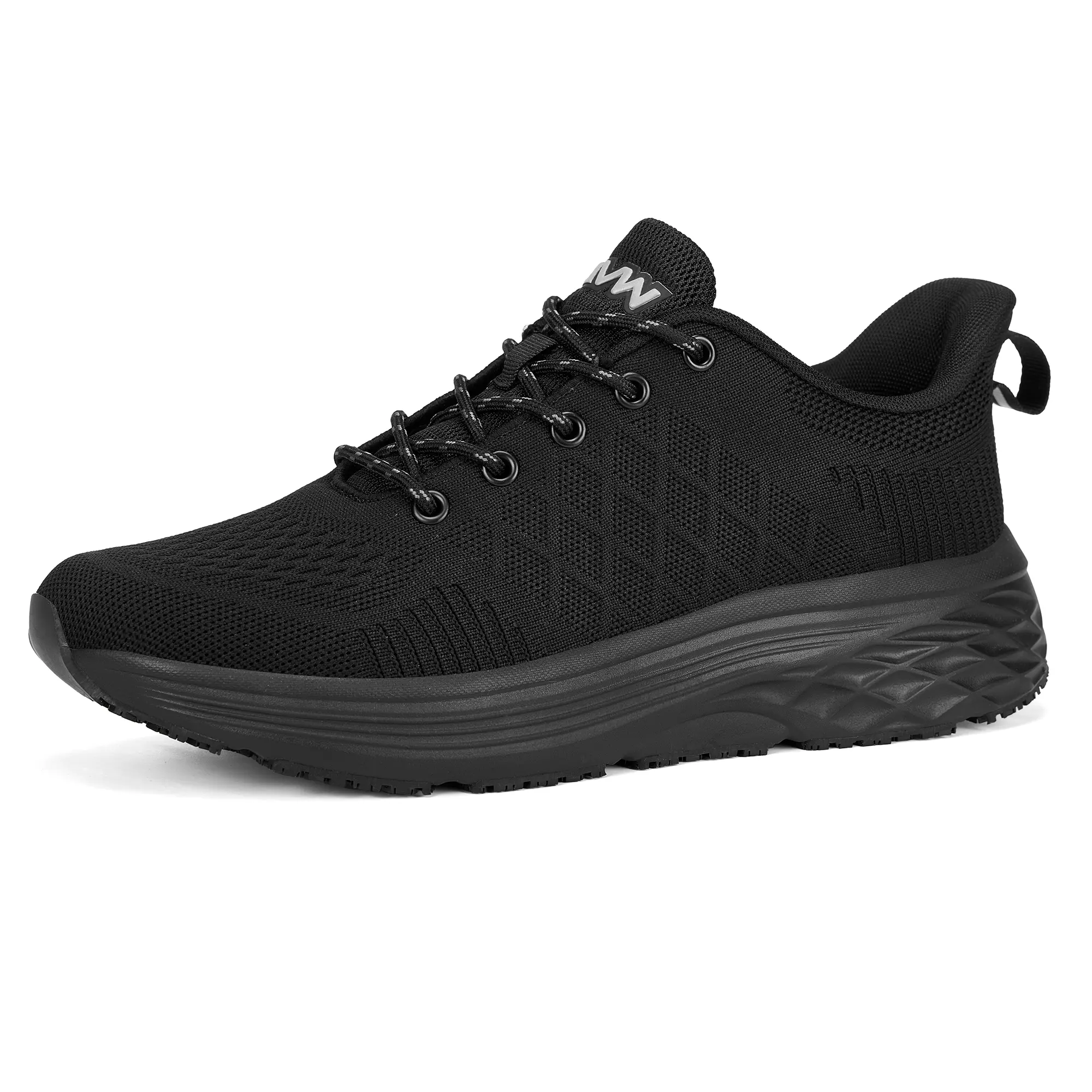 Slip & Water Resistant Work Shoes for Men -Oil-Proof Safety Breathable Mesh,All-day Wearing Comfort for Mens Work Sneakers for Restaurant Kitchen