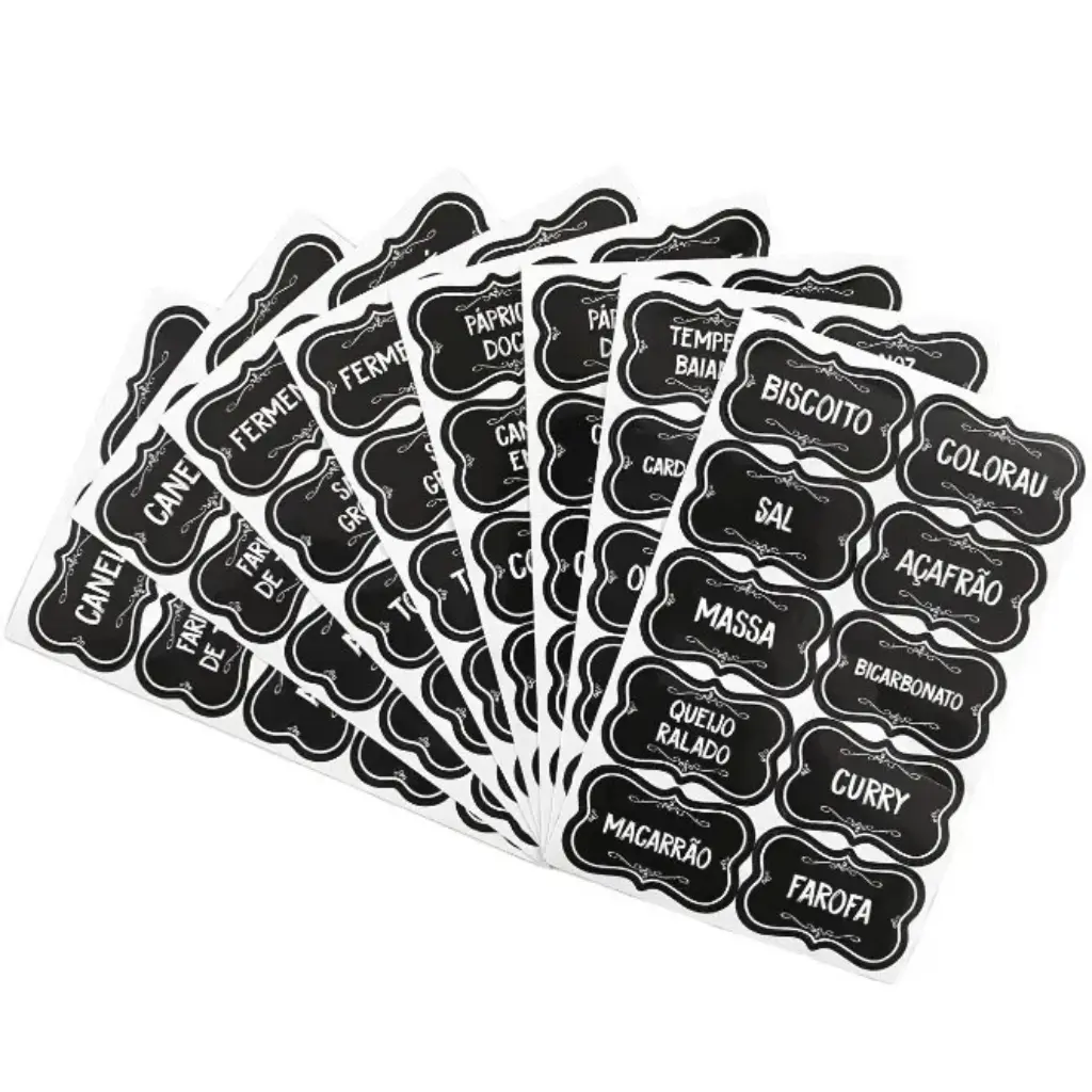Premium Kitchen Herb Sticker Pack - 50 Customizable Pantry Tags with Measurement Guides Papery Pop Store