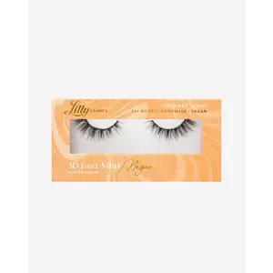 Megan 3D Faux Mink False Eyelashes Wispy & Lightweight