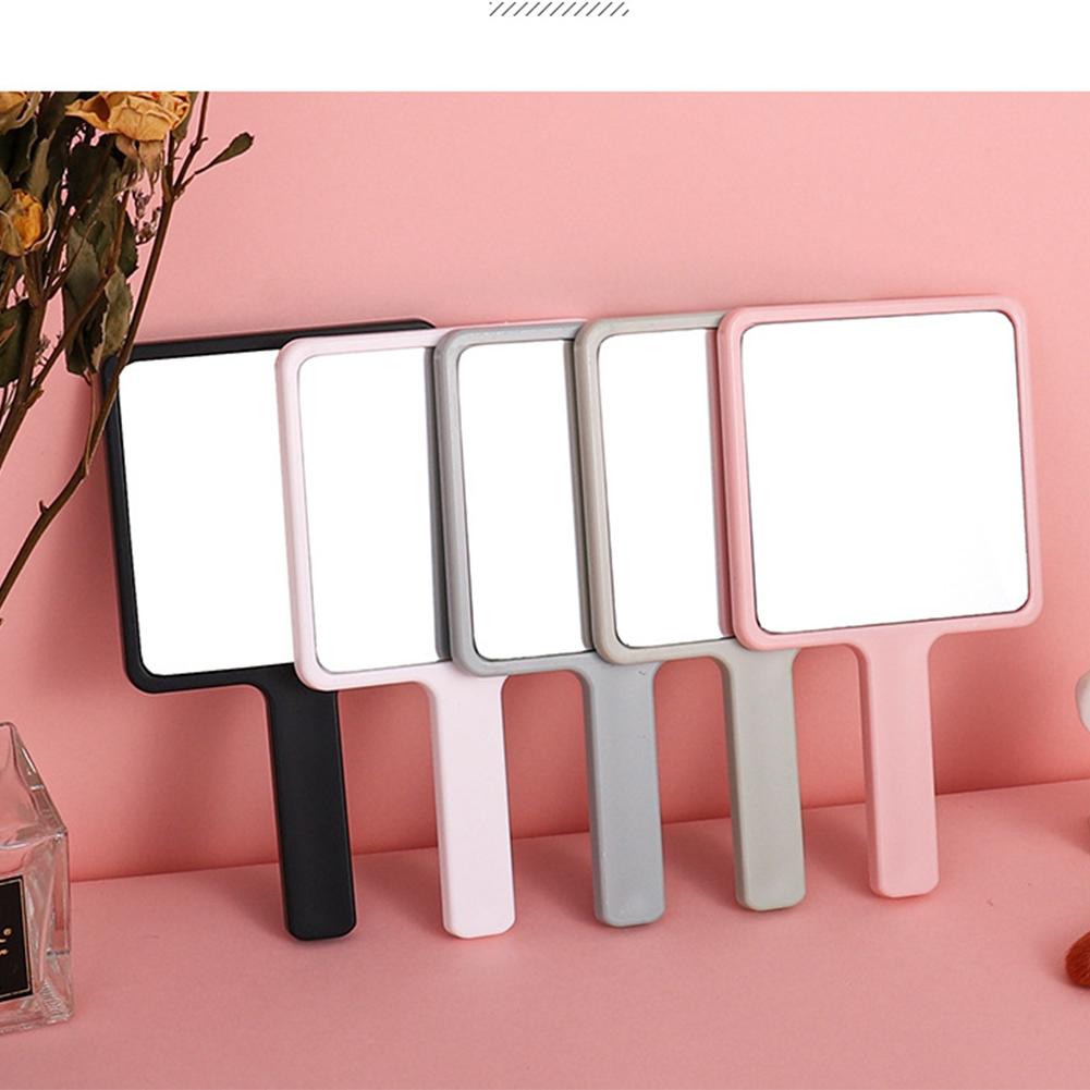 ADISEN Hand Mirror,2PCS emojil  7.87" L x 7.48" W Salon Barber Hairdressing Handheld Mirror Square Black Handheld Makeup Mirror Gold Rich High Quality Mirror for Makeup Small Portable Salon Barber Hairdressing Vanity Cosmetic Mirror for Travel, Home,