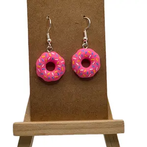 Donut Earrings - Fun & Unique Playful Accessory with Sprinkles - Lightweight Comfortable Everyday Wear - Great Gift for Donut Lovers