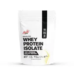 Whey Protein Powder Isolate Unsweetened No Carbs and No Fat- 2 pounds bag