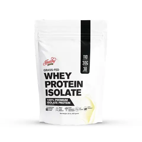 Whey Protein Powder Isolate Unsweetened No Carbs and No Fat- 2 pounds bag