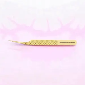 Fiber Tip Individual Lash Extension Royalty Dolphin Tweezer GD-03