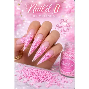Pink Nail Sprinkles
