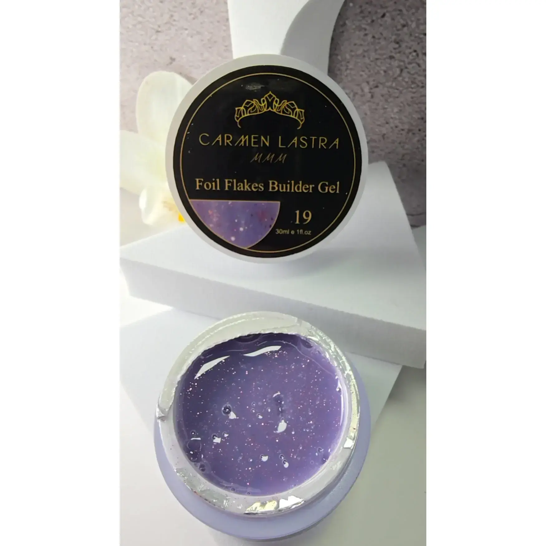 Foil Flakes Builder Gel 30ml #19