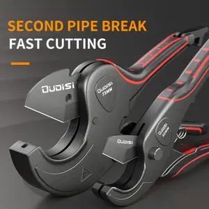 OUDISI Professional Copper Tube Cutter - 3/16"-1-5/8" Cutting Range, Compact 1-Handed Operation, Heavy Duty Tool for HVAC & Refrigeration Construction, One-Handed