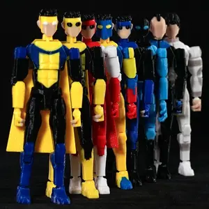 3D Printed Invincible Toys Action Figures Anime Model Lucky Dummy 13 Superheroes Mark Thragg Multi-Jointed Toy Ornaments Gifts