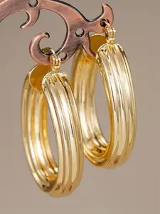 1 Pair Gorgeous Hoop Earrings Fashionable Hoop Earrings For Women For Wedding Engagement Anniversary Party Jewelry Valentine's Day Gift