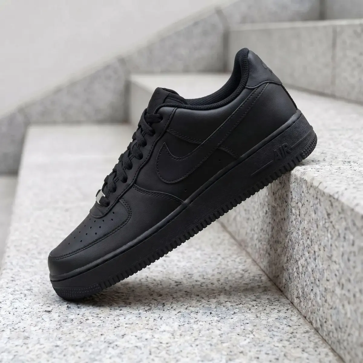 Nike Air Force 1 Low LE Black Boy's Fashion Shoes New