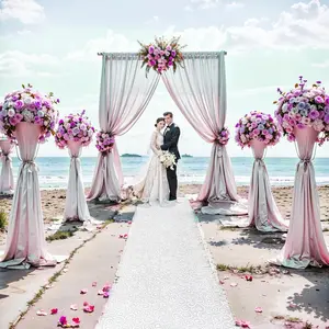 Thickened White 3x50Ft Aisle Runner Walkway, Suitable for Wedding Ceremony, Indoor Outdoor Church Decorations and Halloween Parties Carpet
