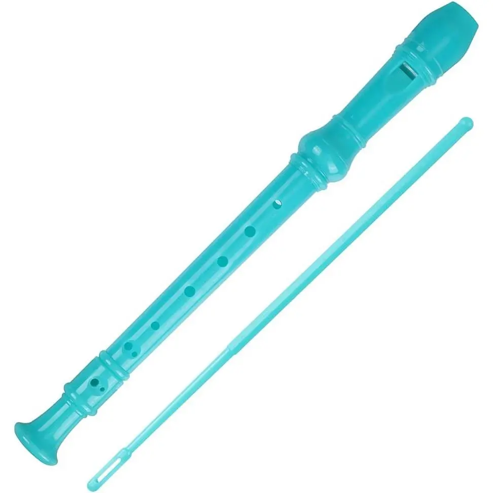 Soprano Recorder Descant Flauta Recorder 8 Hole ABS Clarinet  Style Treble flute C Key for   With Fingering Chart Instructions with Cleaning Rod Bag green