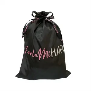 1 PCS Satin Wig Bags With Gift Bags Satin Bags With Drawstring Silky Hair Storage Bag for Multiple Wigs,Bunldes,Extensions