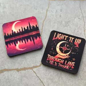 Crescent City Inspired Coasters - Set of 2 Coffee Tableware