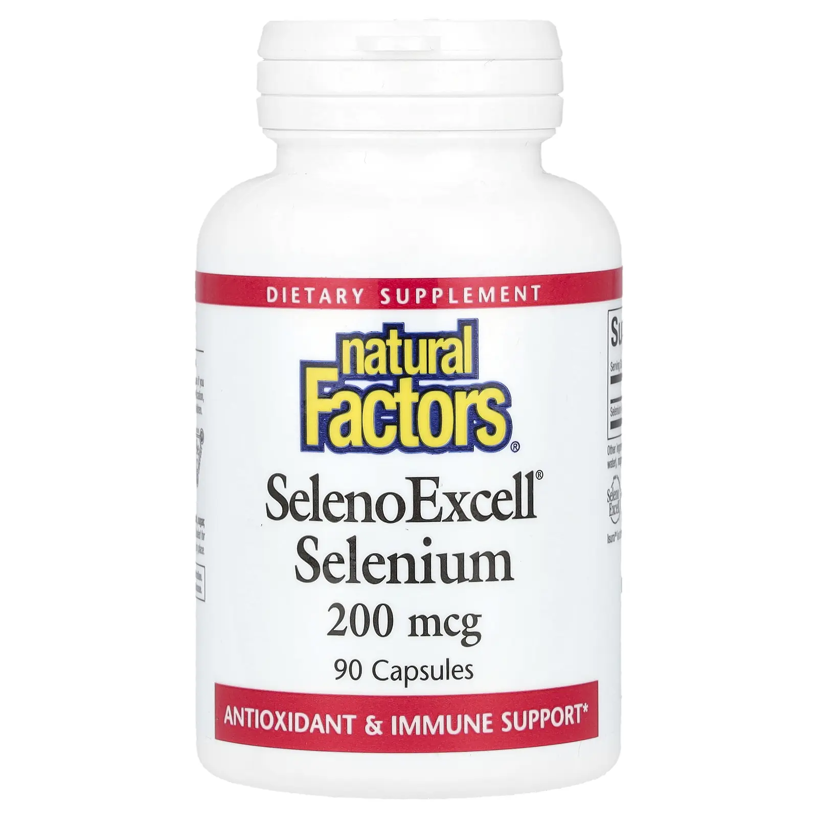 Natural Factors SelenoExcell, Selenium, 200 mcg, 90 Capsules