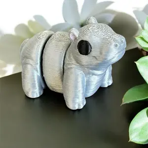 Mini tiny hippo hippopotamus 3D printed figure decoration