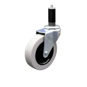 Service Caster SCC-EX05S310-TPRS-118 3 in. Swivel Thermoplastic Rubber Caster Wheel & 1.13 in. Expanding Adapter Stem Caster