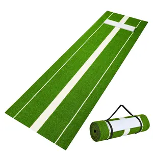 VEVOR Softball Pitching Mat, TikTokShopBlackFriday, 10' x 3' Softball Pitching Mound, Antislip Antifade Rubber Softball Pitching Training Aid, Pitch Practice Mat for Pitchers Indoor Outdoor Pitching Practice, Green