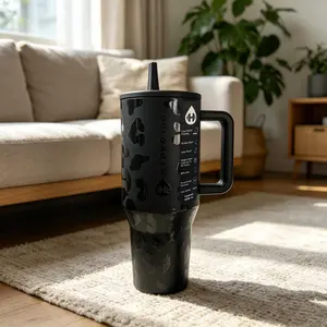 Hydrojug 40 oz Leopard Print Insulated Tumbler - Bottled Drinkware Flask, Large Capacity Vacuum Insulated, Portable for Camping, Gym, Ideal for Birthdays