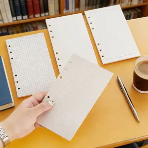 180 Sheets, A5 Planner Refill Paper – 6-Holes,College Ruled, High-Quality Loose Leaf Paper for Binders, Journals, and Office Supplies