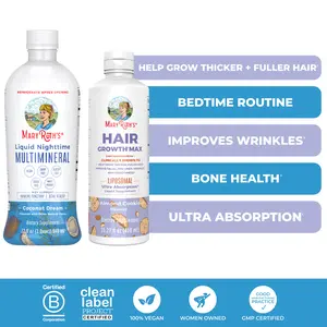MaryRuth's Hair Growth + Nighttime Routine Bundle - Hair Growth Max Liposomal & Liquid Nighttime Multimineral