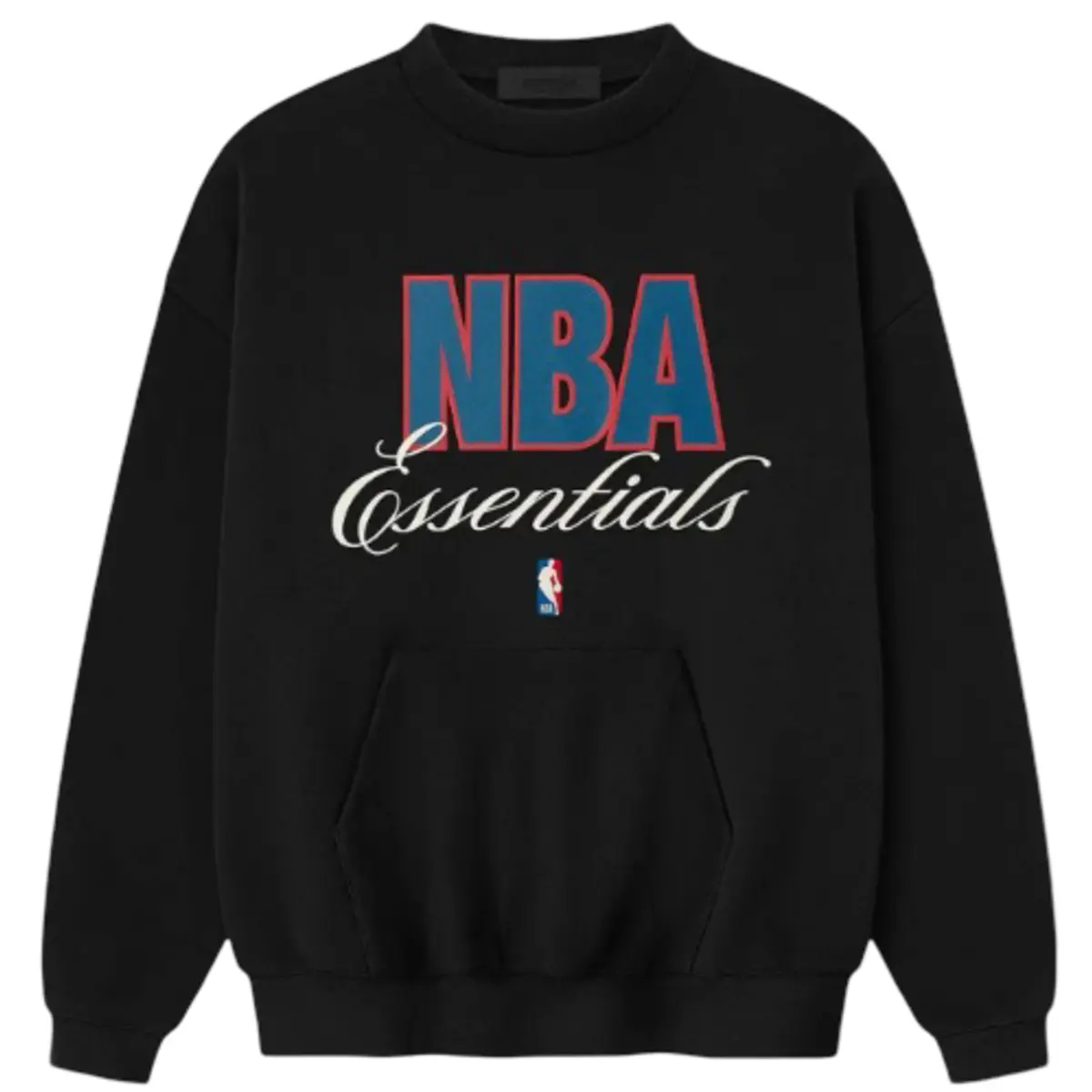 Fear of God Essentials NBA 90's Crewneck Sweatshirt Black Men's Fashion Sweatshirt New