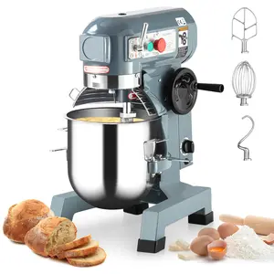 Garvee 15 QT Large Size Commercial Food Mixer, 600W Electric Stand Mixer with 15qt Capacity Stainless Steel Bowl, 3-Speed Multi-Speed Mix, Dough Hook, Whisk & Beater Accessories for Commercial Users