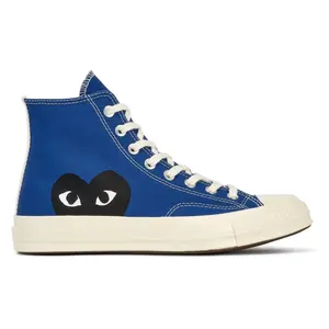 Converse Chuck Taylor 70 Black Heart High Top Blue AZ-K122-001-2 Men's Fashion Shoes New