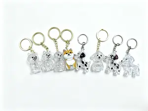pet memory keepsake、fur collection ornament、portable car key pendant、pet lover gift、transparent hollow storage