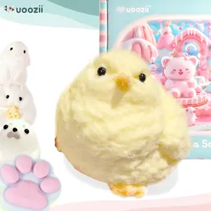 Handmade Taba Squishy Toys Ultra Soft Squishy Chick Bunny Hamster Seal Big Rainbow Paw Cookie Squishy Fidget Toys Silicone Squeeze Toys for Kids & Adults