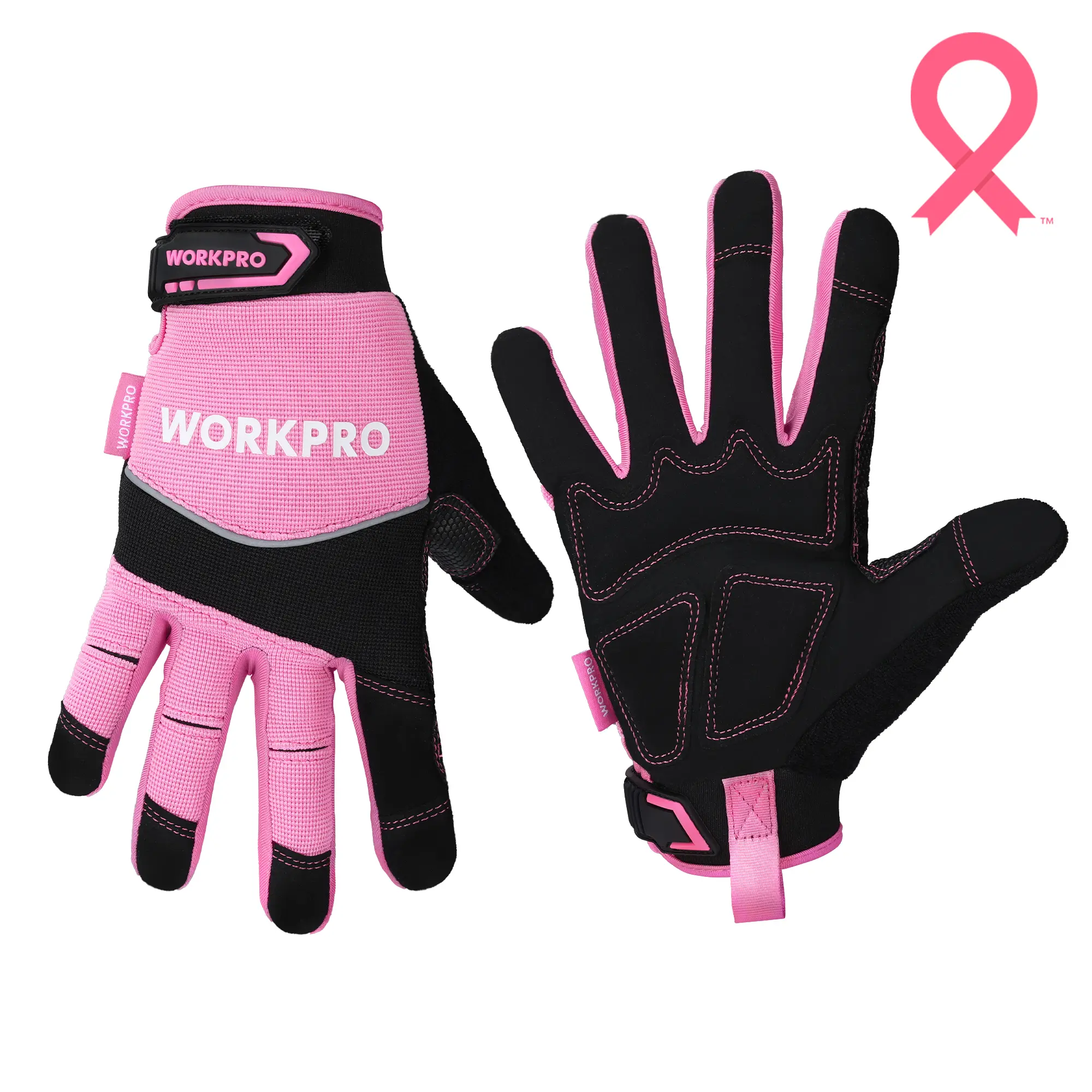 #fathersdaygift WORKPRO Safety Work Gloves, Mechanic Working Gloves for Men Women, Touch Screen, Terry Fabric, Non-Slip