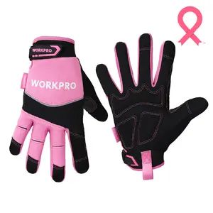 #SpringGlowUp WORKPRO Safety Work Gloves, Mechanic Working Gloves for Men Women, Touch Screen, Terry Fabric, Non-Slip