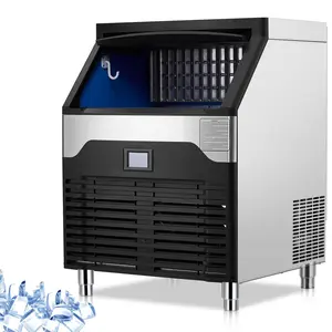 GARVEE 160 lbs/24H Commercial Ice Maker – Stainless Steel Under Counter Machine with 100 lbs Ice Storage, Self-Cleaning, Quiet 433W Compressor, Smart LCD Control & Water Filtration for Bar & Restaurant
