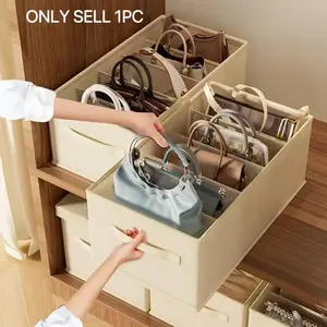 Bag Storage Organizer, Space-Saving Closet Divider, Handbag Organizing Box, Dust-Proof Bag Holder Rack, Home Use