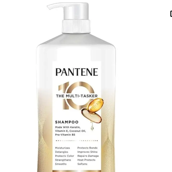 Pantene Pro-V 10-in-1 Smoothing Hydrating Haircare Cleanser Shampoo, The Multi-Tasker, 38.2 fl oz Relaxing Coconut Conditioner, Frizz, Nourishing, Oil, Liquid, Normal