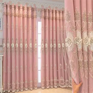1pc High Light Blocking Curtain, Window Curtain, Elegant Vintage Style Drapes for Living Room & Study, Perfect for New Oriental Luxury Decor